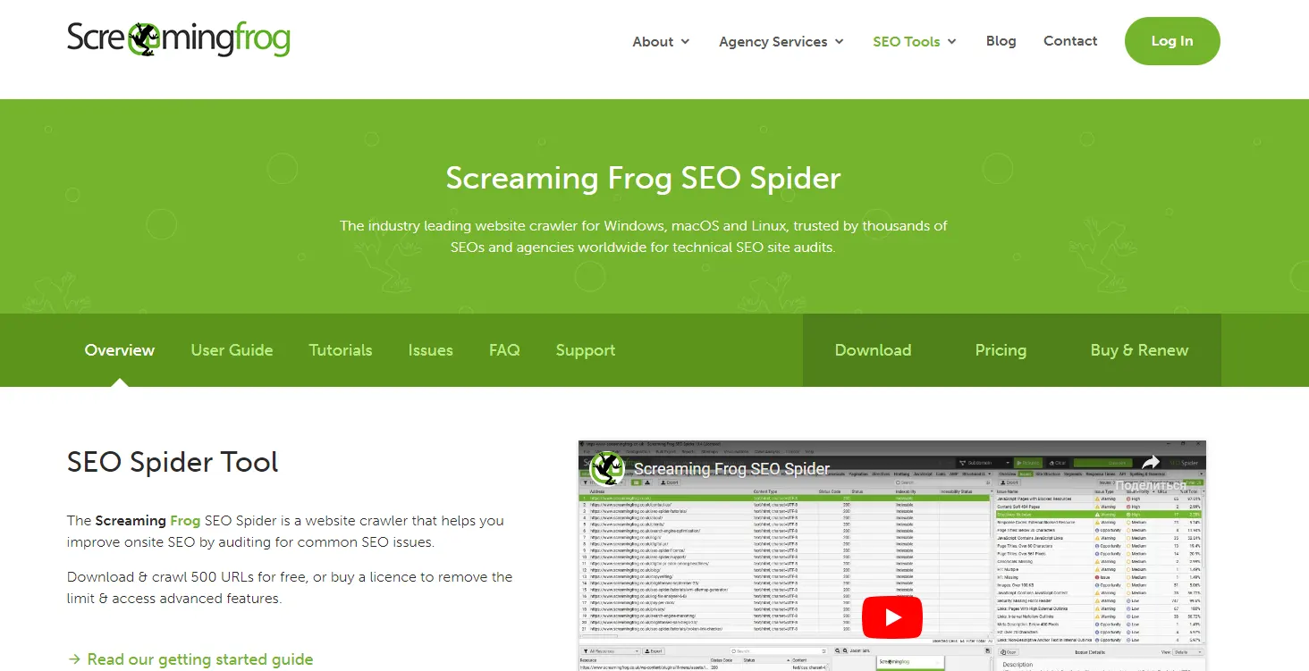 Screaming Frog SEO Spider