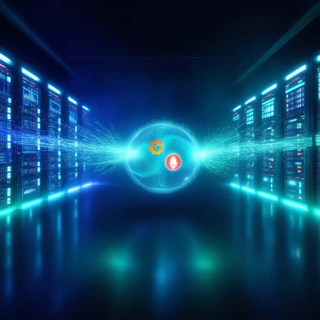 Data Flow Grafana Prometheus